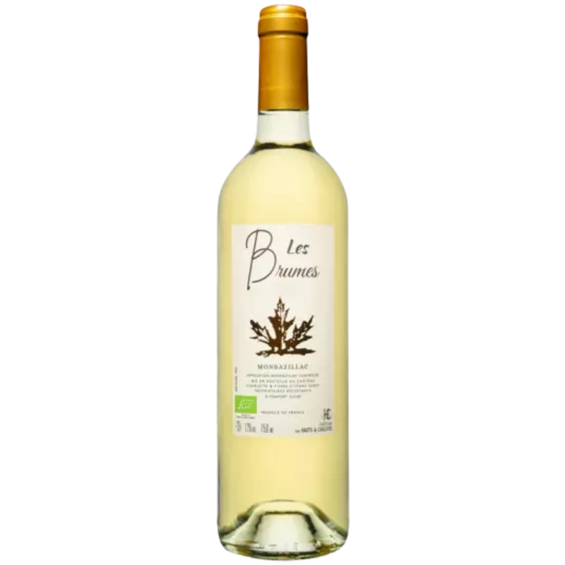 Bouteille de vin blanc liquoreux du Chateau Les Hauts de Caillevel en Monbazillac cuvée Les Brumes