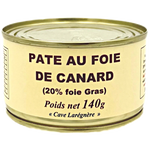 conserve de Paté au foie de canard 140 gr Sélectionné par la Cave Larégnère