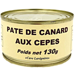 Conserve de paté de Canard du Périgord aux Cèpes sélectionné par la Cave Larégnère 130 gr