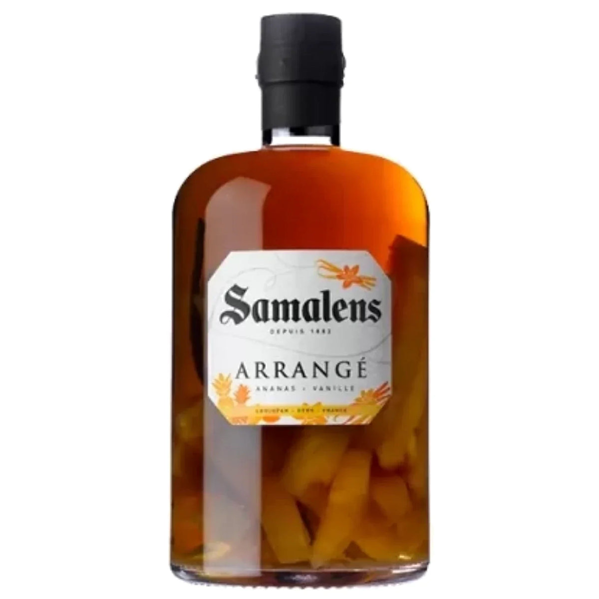 Bouteille d'armagnac arrangé Samalens ananas vanille