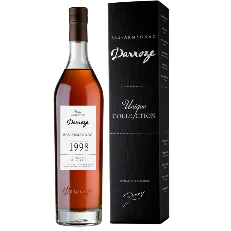 Bouteille d'armagnac Darroze 1998 70cl