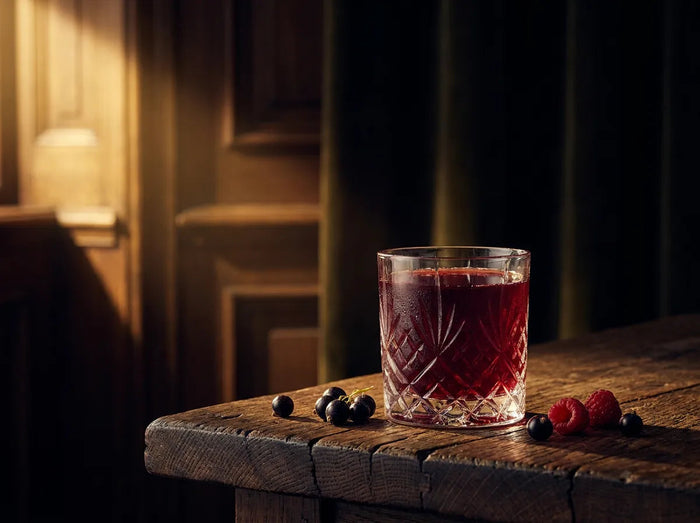 Jus de fruits rouges et baies fraîches