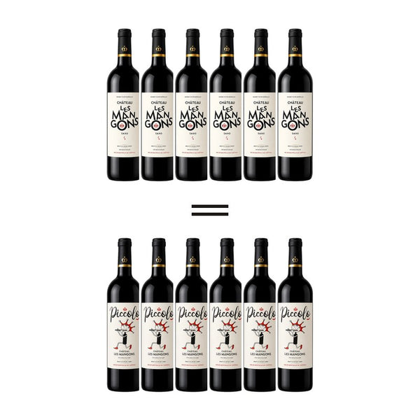 Offre : six bouteilles de Château Les Mangons Saxo achetées, six bouteilles de la cuvée Piccolo offertes