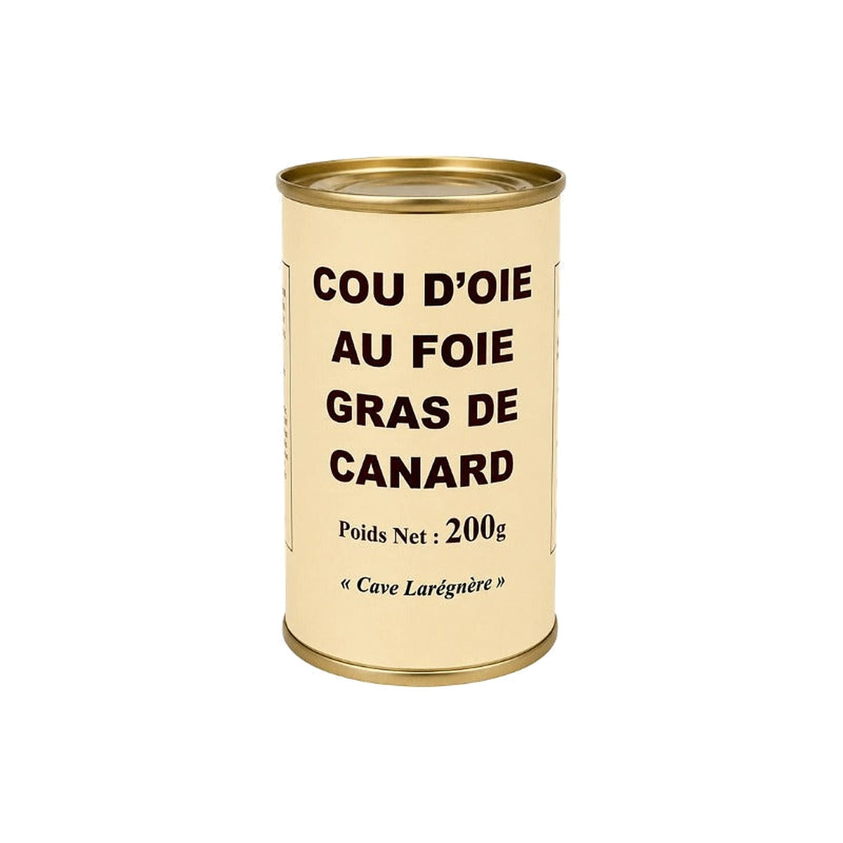 Bocal de cou d'oie farci au foie gras de canard 200 g