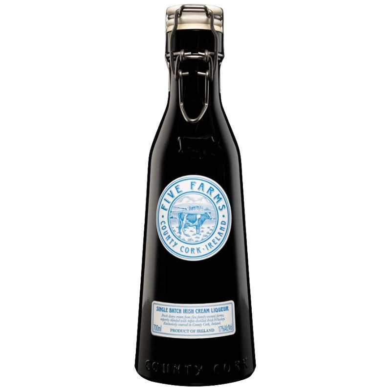 Bouteille de crème de whiskey irlandais Five Farms