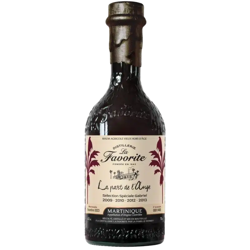 Rhum Agricole de Martinique de chez La Favorite cuvée La Part de L'Ange