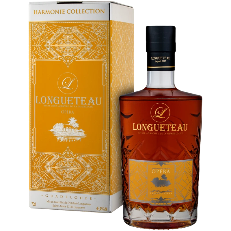 Bouteille de Rhum Vieux Agricole de chez Longueteau avec sa Gamme Harmonie cuvée Opéra 70cl