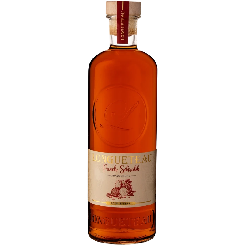 Bouteille de Punch au Rhum Shrubb de la Maison Longueteau en Guadeloupe 100cl