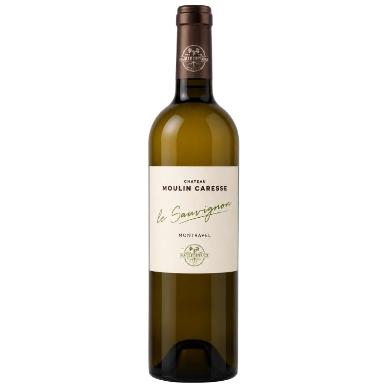 Bouteille du Château Moulin Caresse Cuvée Le Sauvignon Bergerac Blanc Sec 75cl
