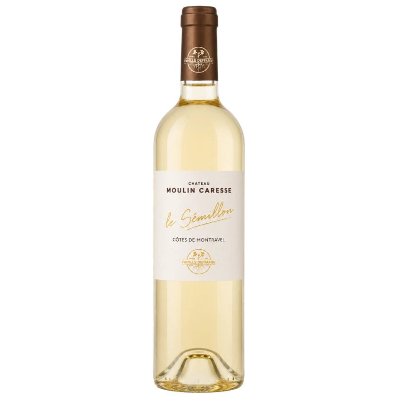 Bouteille du Château Moulin caresse Cuvée Le Sémillon Côtes de Bergerac Moelleux 75cl