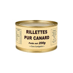 Bocal de rillettes pur canard 200 g