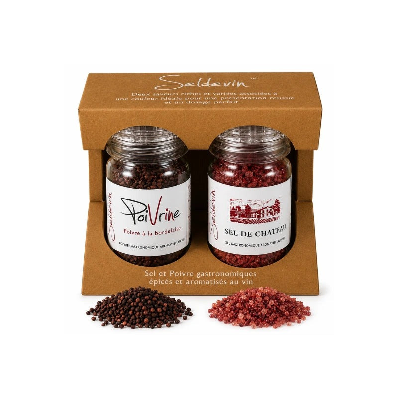 Coffret moulin de Poivrine et moulin de Sel de Château