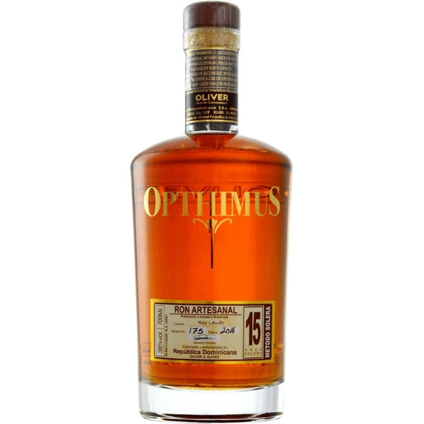 Bouteille de rhum vieux Opthimus 15 ans, République dominicaine, 70 cl