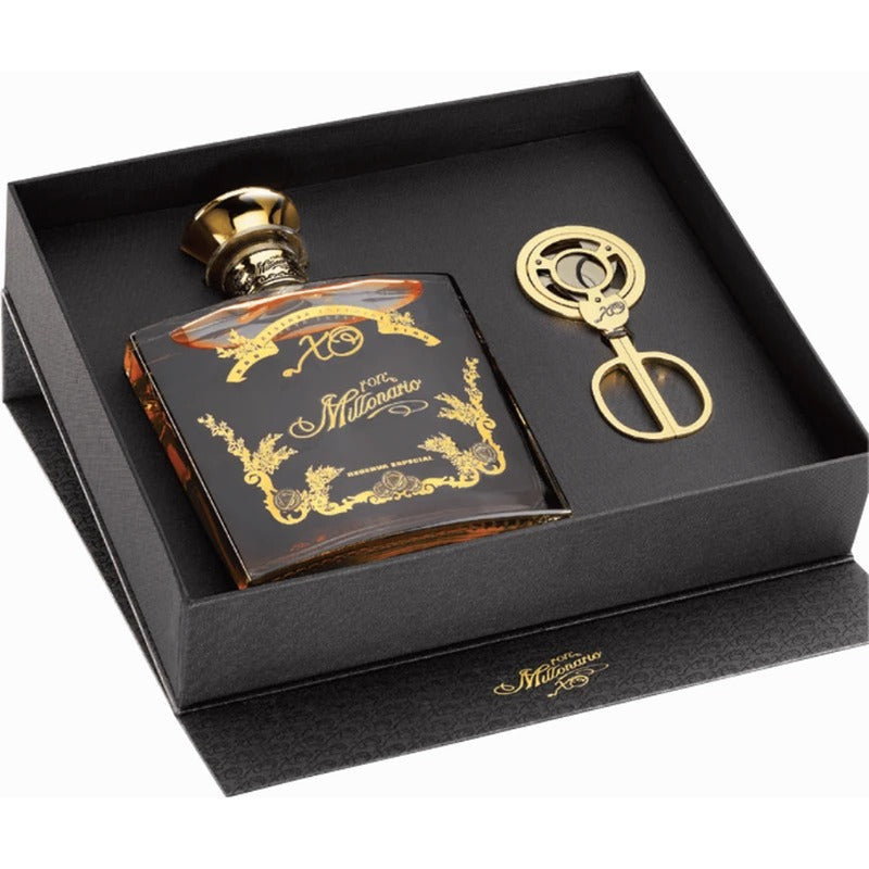 Coffret rhum Millonario XO et son coupe-cigares