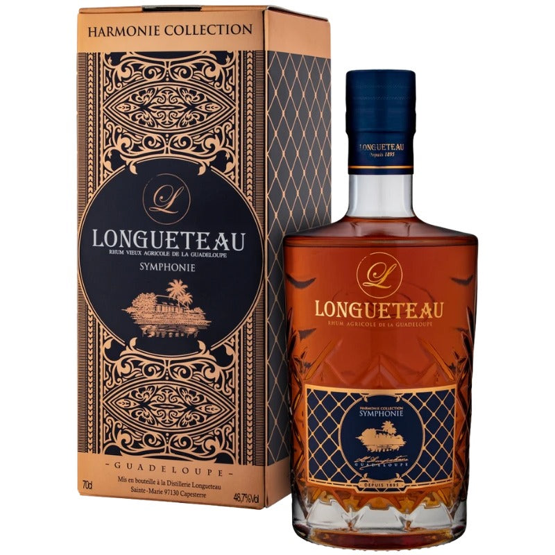 Bouteille de rhum vieux agricole Longueteau Symphonie, Guadeloupe