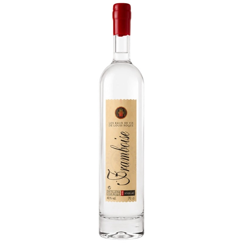 Bouteille d'eau-de-vie de framboise Louis Roque, 70 cl