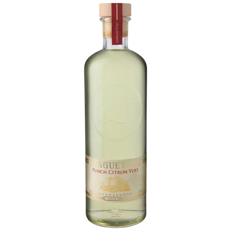 Bouteille de punch au rhum Longueteau citron vert, Guadeloupe