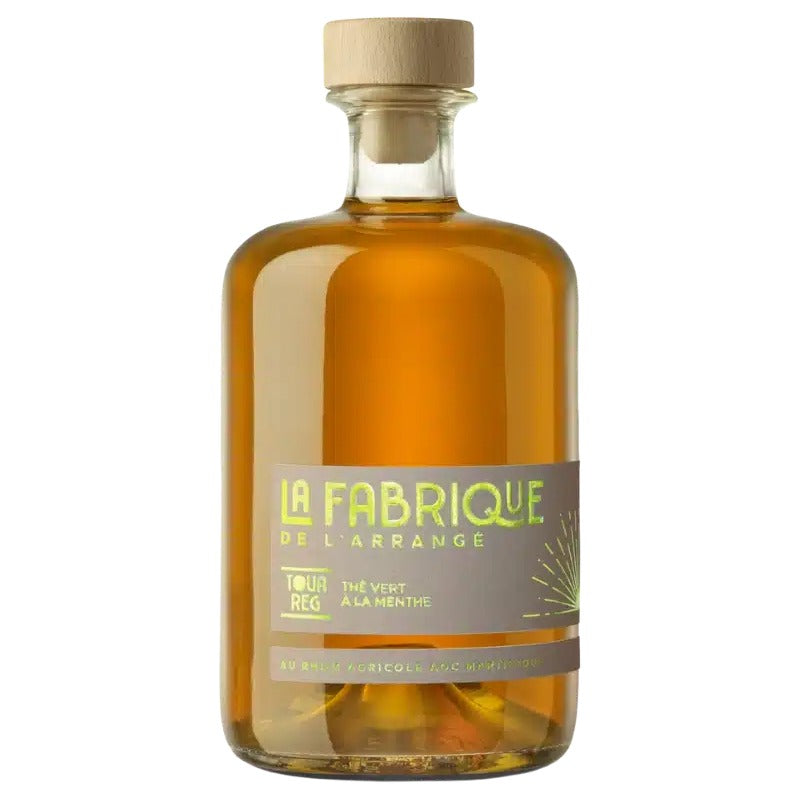 Bouteille de rhum arrangé La Fabrique Touareg, thé vert à la menthe