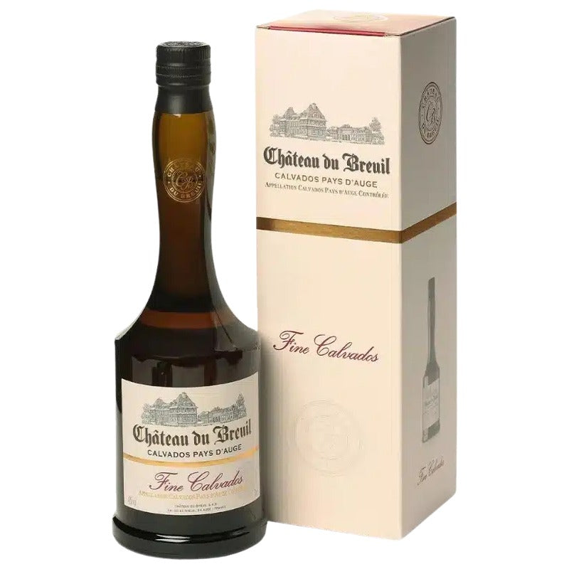 Bouteille et étui de Fine Calvados Château du Breuil