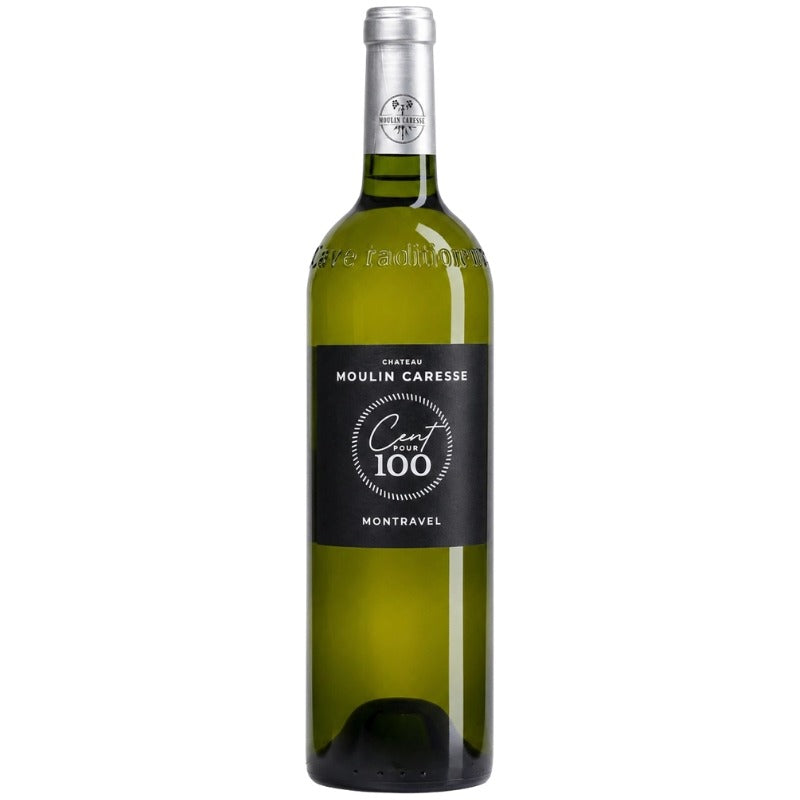Bouteille du Château Moulin Caresse Cent pour 100, Montravel sec