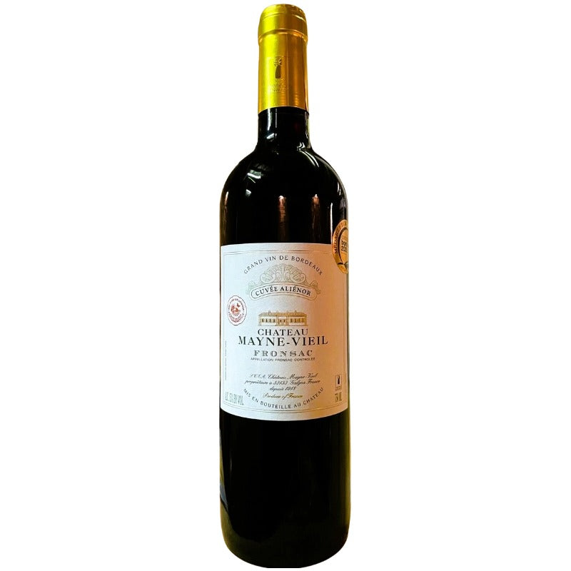Bouteille du Château Mayne-Vieil cuvée Aliénor, Fronsac