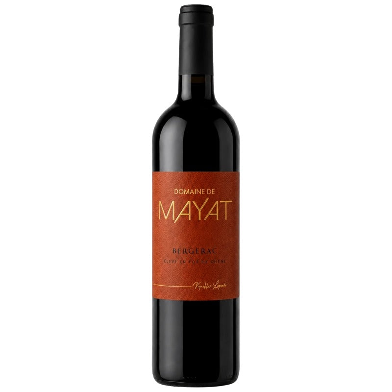 Bouteille du Domaine de Mayat élevé en fûts de chêne, Bergerac rouge