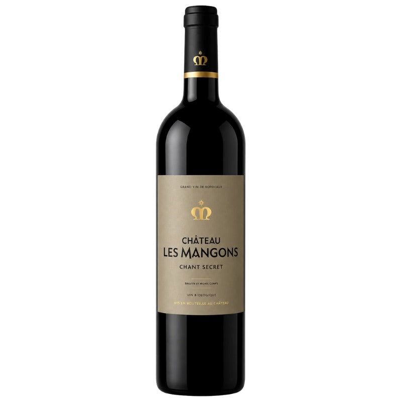 Bouteille du Château Les Mangons Chant Secret, Sainte-Foy Côtes de Bordeaux