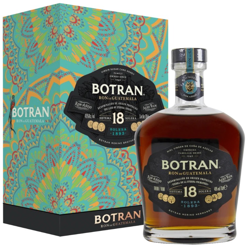 Coffret de rhum vieux Botran 18 ans, Guatemala