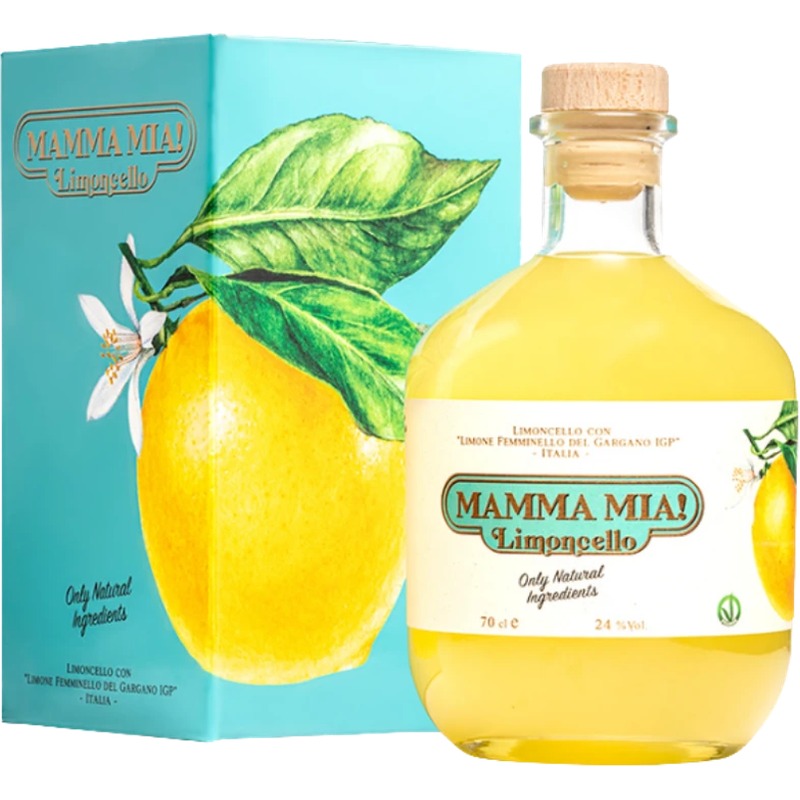 Bouteille de limoncello Mamma Mia, Pouilles