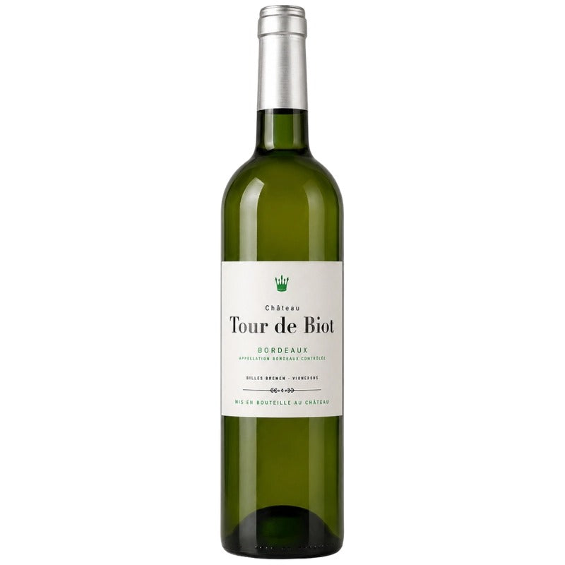 Bouteille du Château Tour de Biot blanc, Bordeaux sec
