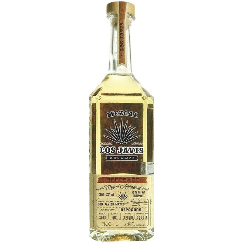 Bouteille de mezcal Los Javis Reposado, Oaxaca