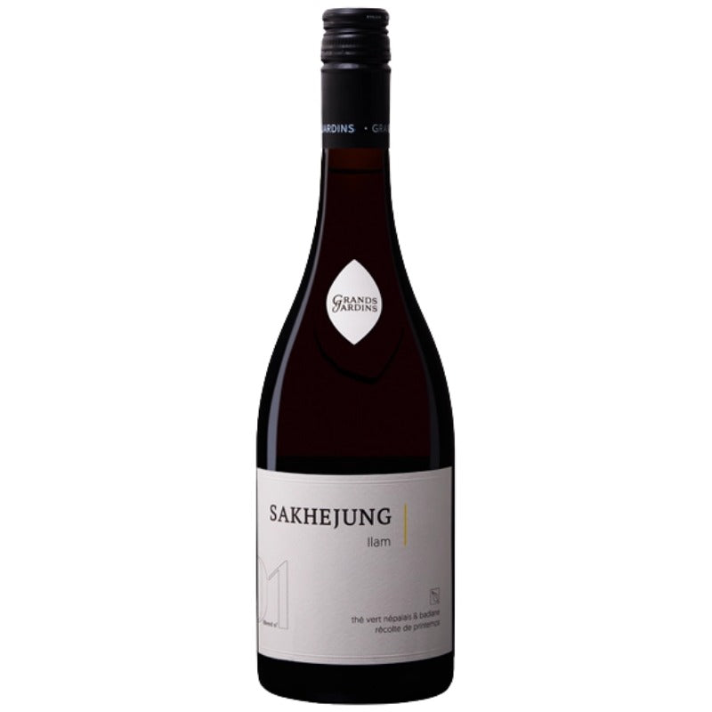 Bouteille de thé vert népalais Sakhejung, Ilam Grands Jardins, 75 cl