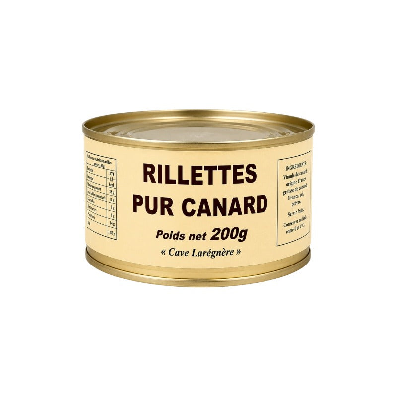 Bocal de rillettes pur canard 200 g